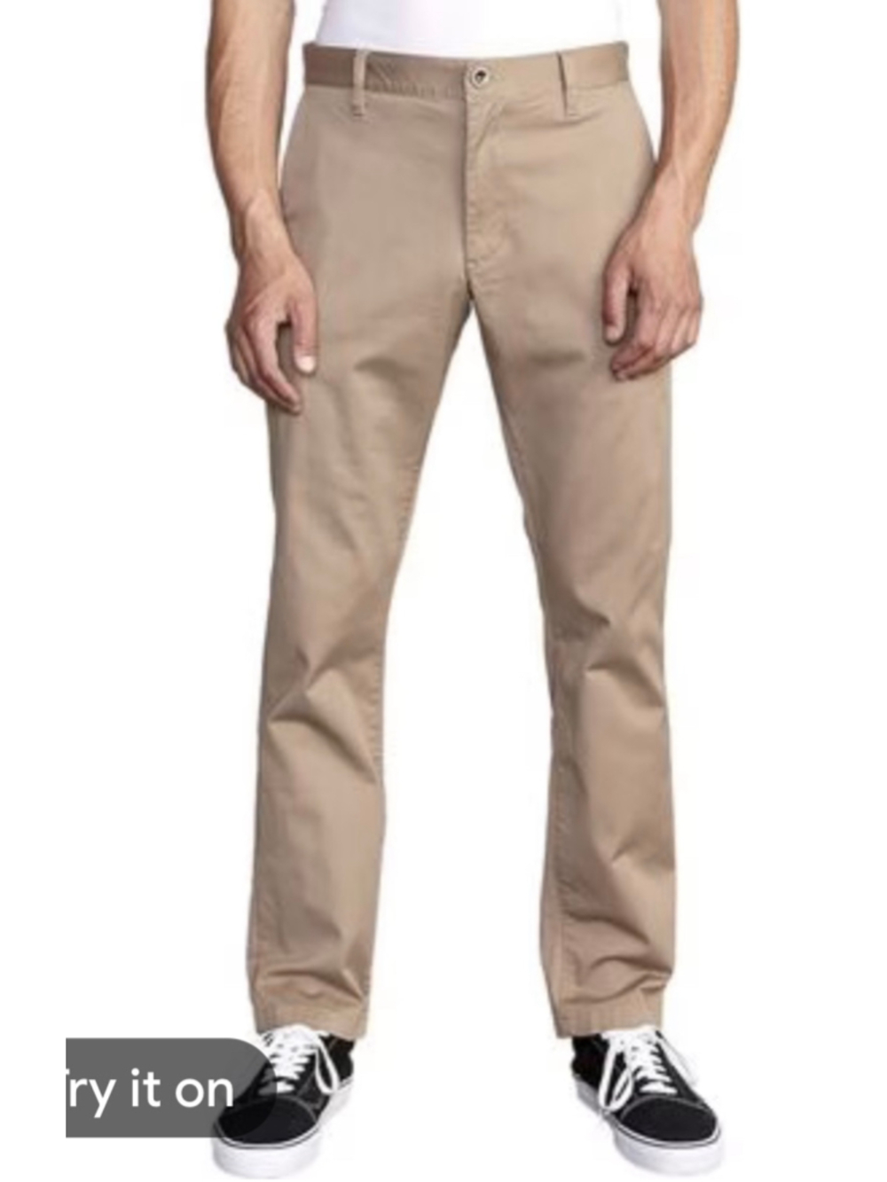 Boys RVCA Weekend Stretch Pants Size 28 Beige